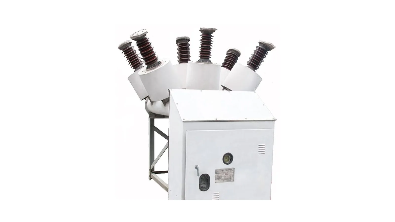 Dead tank SF6 circuit breaker product with tank type body and bushings
