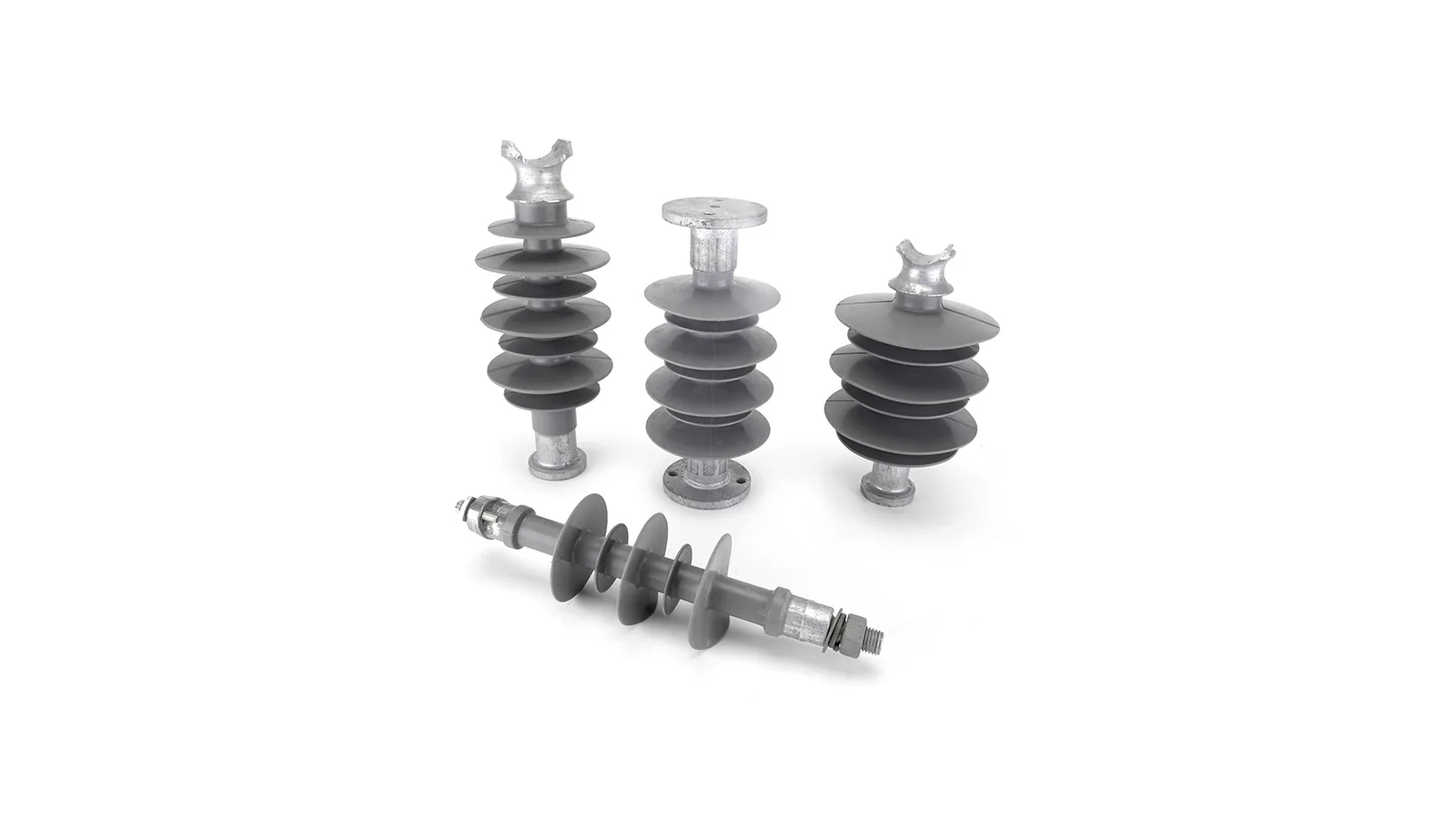 Composite pin insulator product type on clean white background