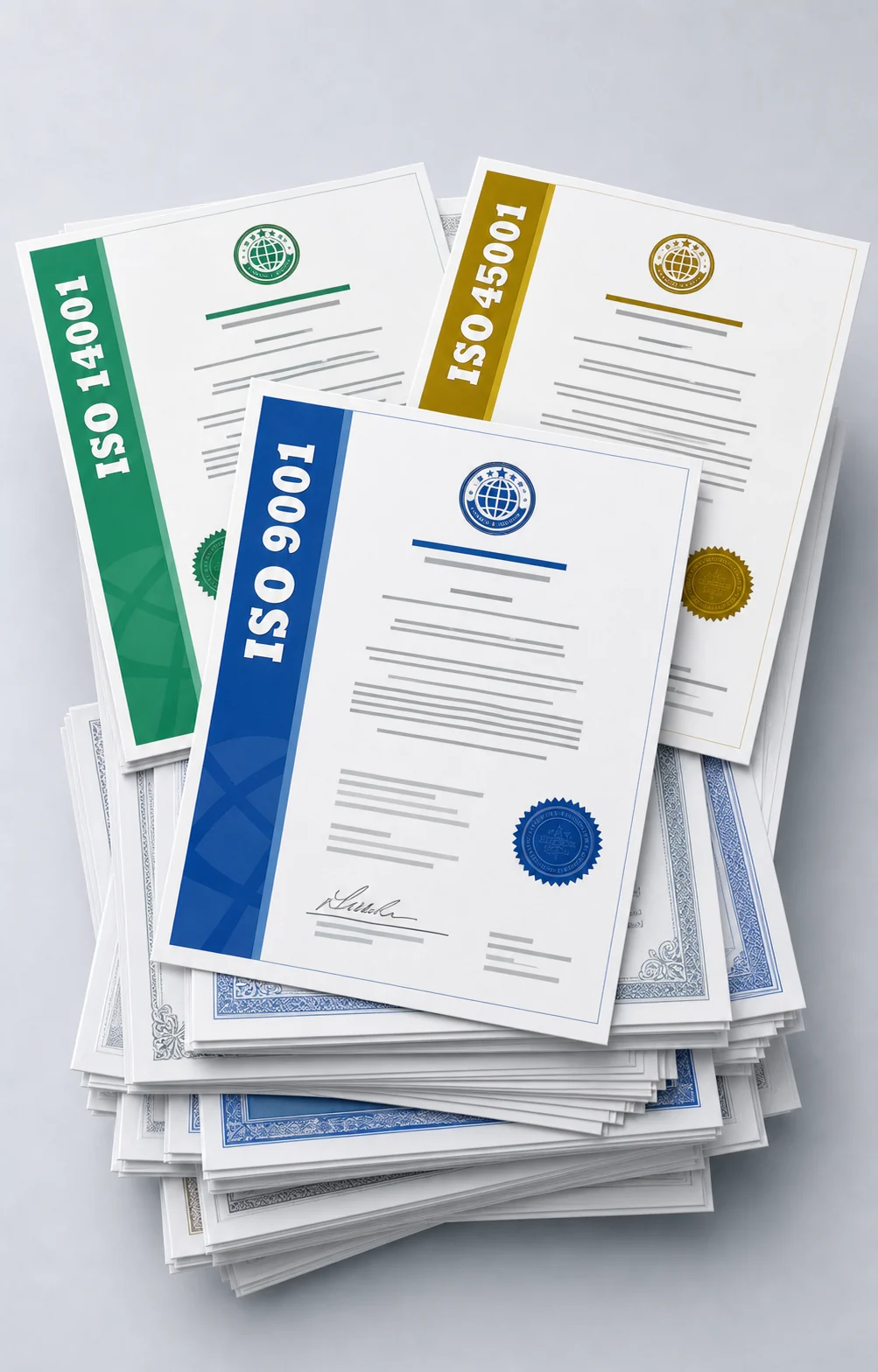 Certificate stack visual for XIYA POWER compliance evidence