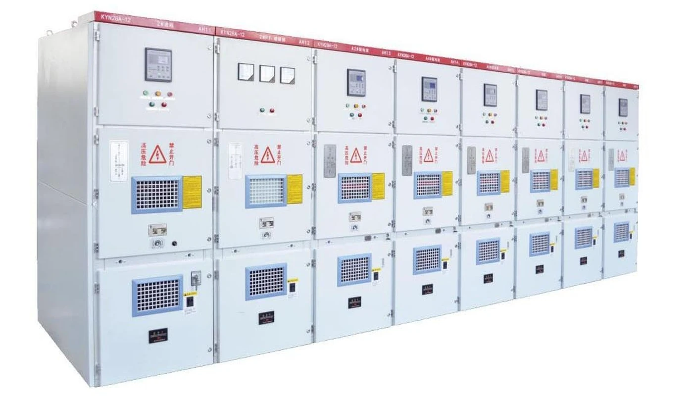 KYN28 indoor metal-clad withdrawable switchgear cabinet lineup