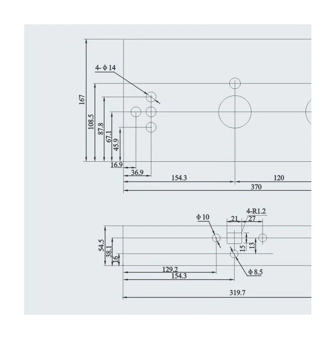 FN18 indoor puffer load switch operating mechanism size drawing