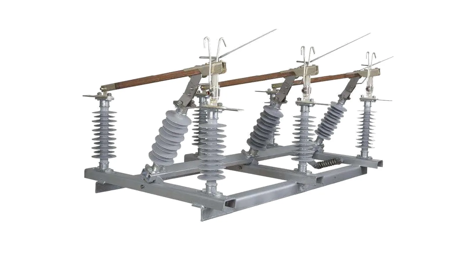IACM manual outdoor load break switch with arcing horn and polymer insulators