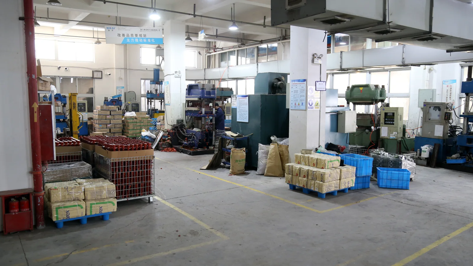XIYA POWER production workshop floor for OEM and ODM electrical equipment assembly