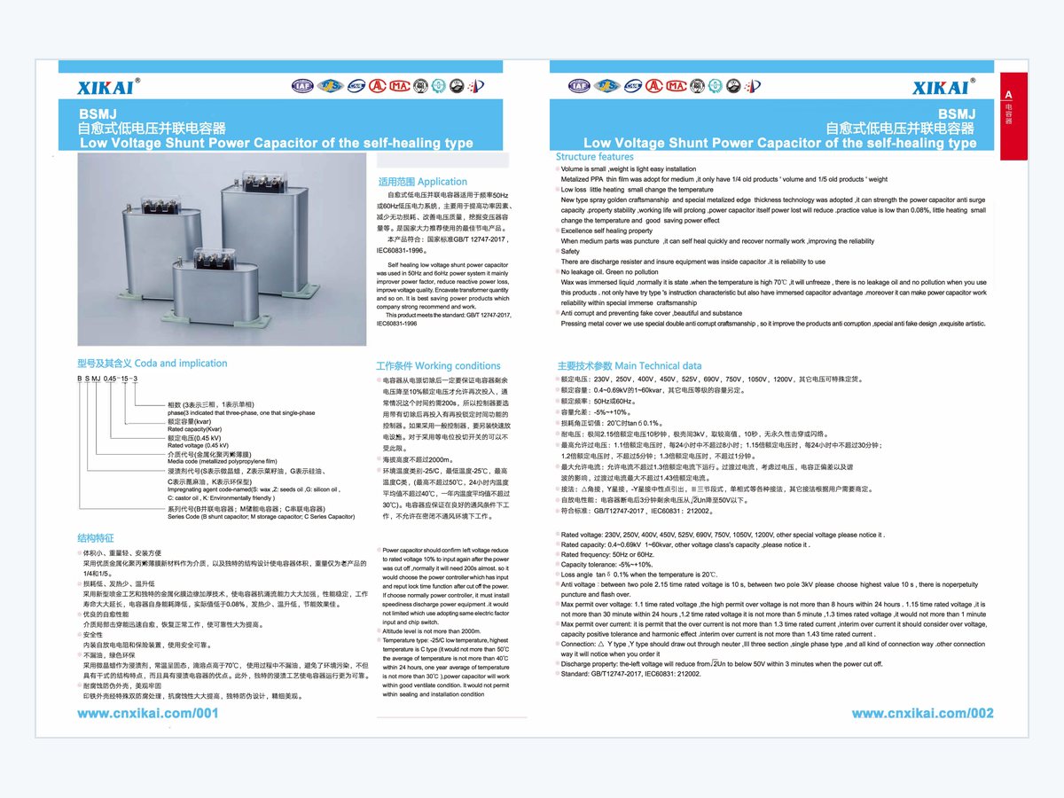 Power Capacitor Catalog cover