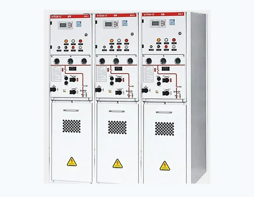 Ring main unit cabinet lineup for compact medium voltage distribution networks