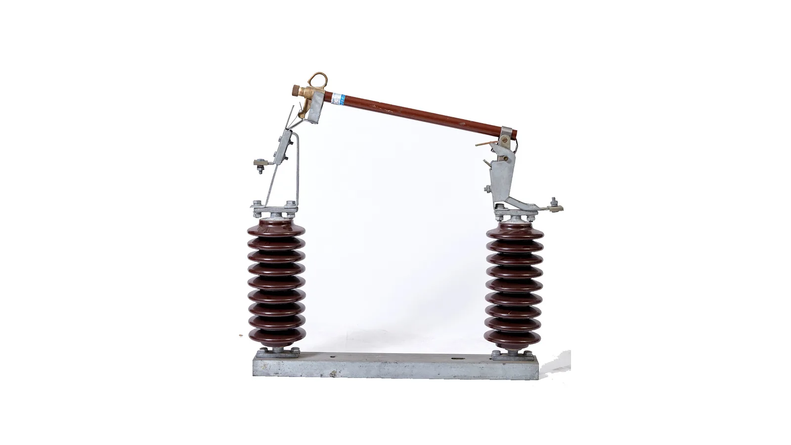 RW5 33kV fuse cutout assembly on clean white background