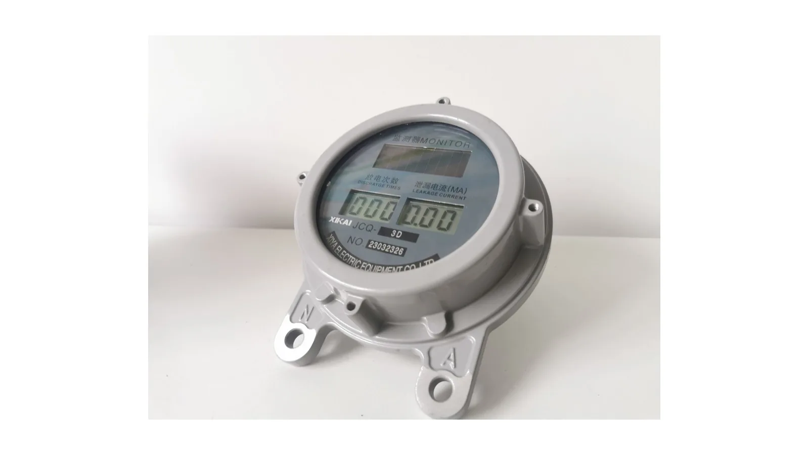 Photovoltaic surge arrester counter product on clean white background