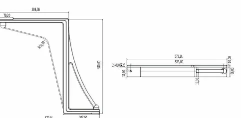 Baffle Plate Type 01 drawing preview for switchgear component matching