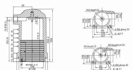 Contact Box Type 01 drawing preview for switchgear component matching