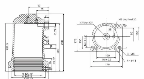 Contact Box Type 02 drawing preview for switchgear component matching