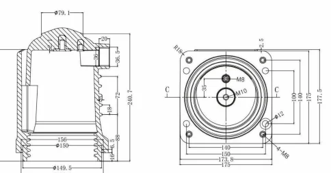 Contact Box Type 04 drawing preview for switchgear component matching