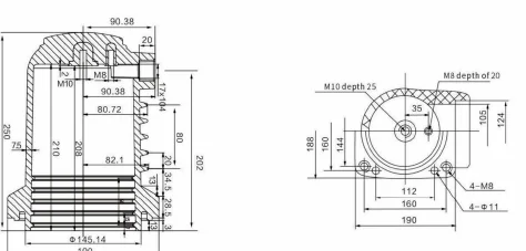 Contact Box Type 05 drawing preview for switchgear component matching