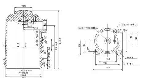 Contact Box Type 06 drawing preview for switchgear component matching