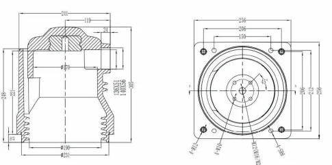Contact Box Type 08 drawing preview for switchgear component matching