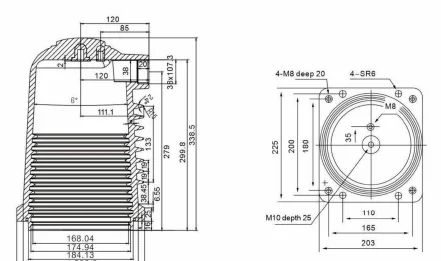 Contact Box Type 11 drawing preview for switchgear component matching