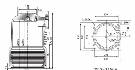Contact Box Type 12 drawing preview for switchgear component matching