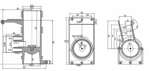 Contact Box Type 15 drawing preview for switchgear component matching