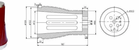 Copper Contact Arm Type 15 drawing preview for switchgear component matching