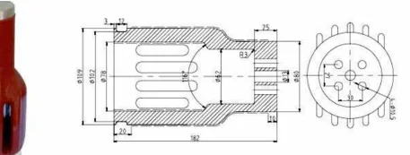 Copper Contact Arm Type 16 drawing preview for switchgear component matching