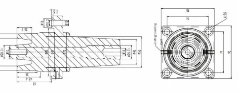 GIS Sleeve Type 02 drawing preview for switchgear component matching