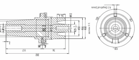 GIS Sleeve Type 03 drawing preview for switchgear component matching
