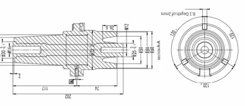GIS Sleeve Type 04 drawing preview for switchgear component matching