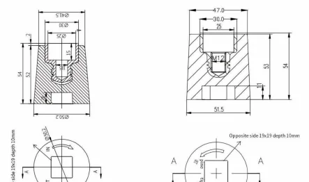 GIS Sleeve Type 08 drawing preview for switchgear component matching