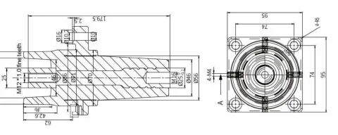 GIS / Gas Cabinet Sleeve Accessories drawing preview for switchgear component matching