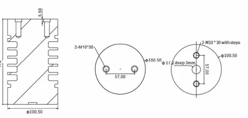 Resin Insulator, Pull Rod and Insulating Sleeve drawing preview for switchgear component matching