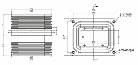 Wall Bushing Type 03 drawing preview for switchgear component matching
